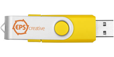 Флешка-твістер 1GB, колір жовтий - 1Z20140D-1GB- Фото №2