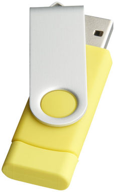 Флешка-твістер 1GB, колір жовтий - 1Z20140D-1GB- Фото №4