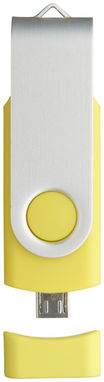 Флешка-твістер 1GB, колір жовтий - 1Z20140D-1GB- Фото №6