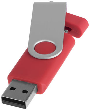 Флешка-твистер 1GB, цвет красный - 1Z20150D-1GB- Фото №1