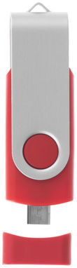 Флешка-твістер 1GB, колір червоний - 1Z20150D-1GB- Фото №6