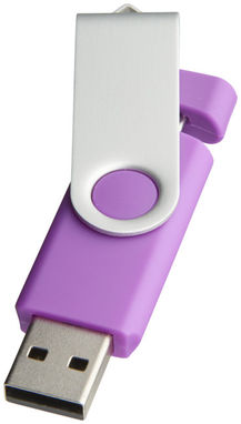 Флешка-твістер 1GB, колір пурпурний - 1Z20160D-1GB- Фото №1