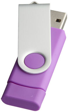 Флешка-твістер 1GB, колір пурпурний - 1Z20160D-1GB- Фото №7