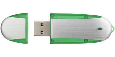 Флешка  4GB, колір зелене яблуко, сріблястий - 1Z30580G-4GB- Фото №2