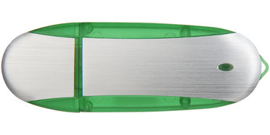 Флешка  4GB, колір зелене яблуко, сріблястий - 1Z30580G-4GB- Фото №3