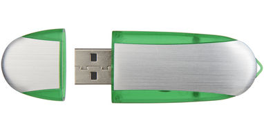 Флешка  4GB, колір зелене яблуко, сріблястий - 1Z30580G-4GB- Фото №5