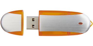 Флешка  4GB, колір помаранчевий, сріблястий - 1Z30581G-4GB- Фото №2