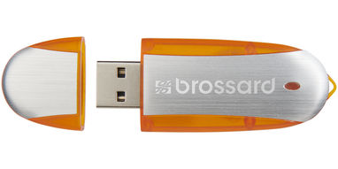 Флешка  4GB, цвет оранжевый, серебристый - 1Z30581G-4GB- Фото №6