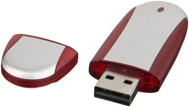 Флешка  4GB, колір червоний, сріблястий - 1Z30582G-4GB- Фото №1