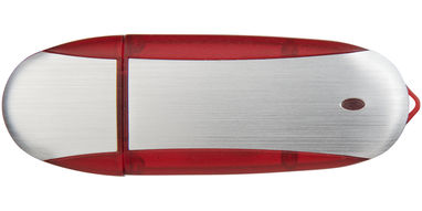 Флешка  4GB, колір червоний, сріблястий - 1Z30582G-4GB- Фото №3