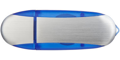 Флешка  4GB, цвет синий темный, серебристый - 1Z38702G-4GB- Фото №3