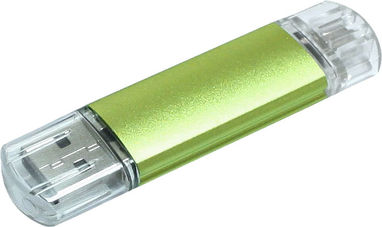 Флешка  1GB, колір зелений - 1Z20330D-1GB- Фото №1
