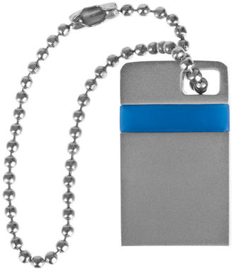 Микро USB 3.0 16GB, цвет серебряный, синий - 1Z20250K-16GB- Фото №3