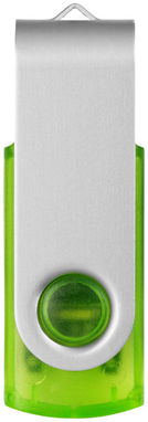 Флешка-твістер 2GB, колір зелений - 1Z44007D-2GB- Фото №5