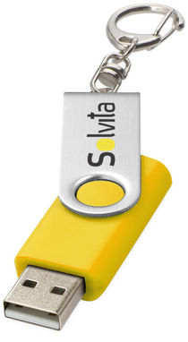 Флешка-твістер 2GB, колір жовтий - 1Z40011D-2GB- Фото №4