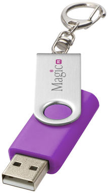 Флешка-твістер 2GB, колір пурпурний - 1Z40012D-2GB- Фото №4