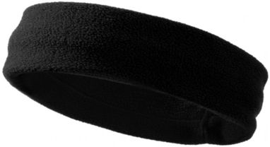 Флисовая повязка на голову, цвет черный - 11106501- Фото №3
