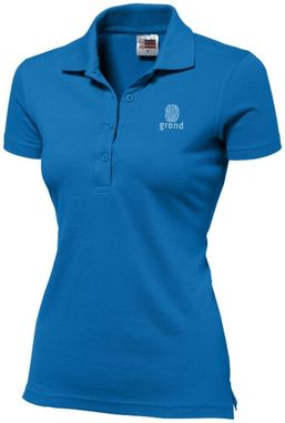 Рубашка поло женская First, цвет небесно-голубой  размер S-XXL - 31094511- Фото №5