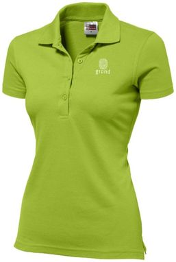 Рубашка поло женская First, цвет светло-зеленый  размер S-XXL - 31094681- Фото №5