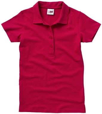 Рубашка поло женская Akron, цвет красный  размер S-XL - 31095251- Фото №4