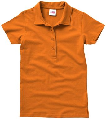 Рубашка поло женская Akron, цвет оранжевый  размер S-XL - 31095331- Фото №4
