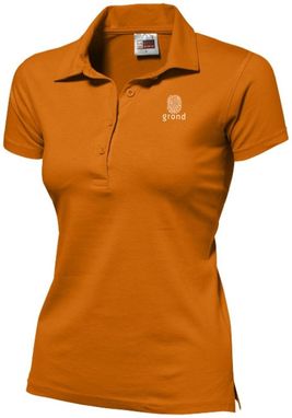 Рубашка поло женская Akron, цвет оранжевый  размер S-XL - 31095331- Фото №5