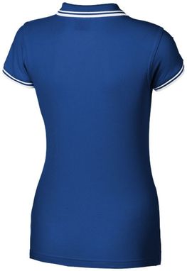 Футболка-поло женская Erie, цвет темно-синий с белым  размер S-XXXXL - 31099475- Фото №3