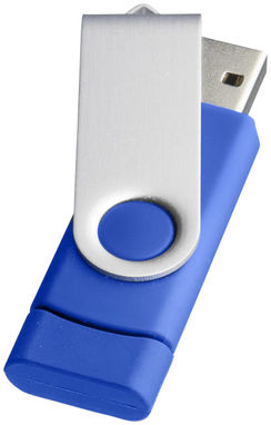 Флешка-твистер 2GB, цвет синий - 1Z20120D-2GB- Фото №8