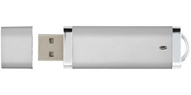 Флешка пластиковая с колпачком 16GB, цвет серебряный - 1Z34222D-16GB- Фото №4