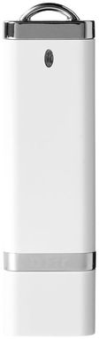 Флешка пластикова з ковпачком 2GB, колір білий - 1Z34223D-2GB- Фото №3