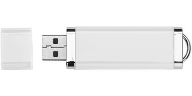 Флешка пластикова з ковпачком 4GB, колір білий - 1Z34223D-4GB- Фото №2