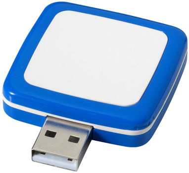 Флешка пластиковая квадратная 4GB, цвет синий - 1Z39252D-4GB- Фото №1