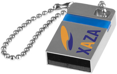 Микро USB 3.0 32GB, цвет серебряный, синий - 1Z20250K-32GB- Фото №4