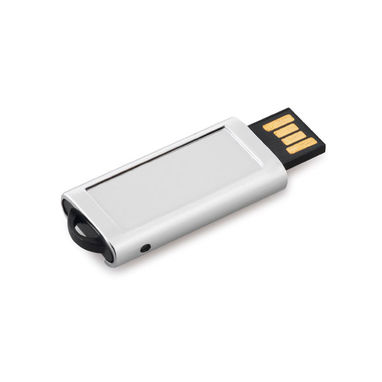 USB флеш накопичувач 16GB, колір сатин срібло - 97421.44-16GB- Фото №1