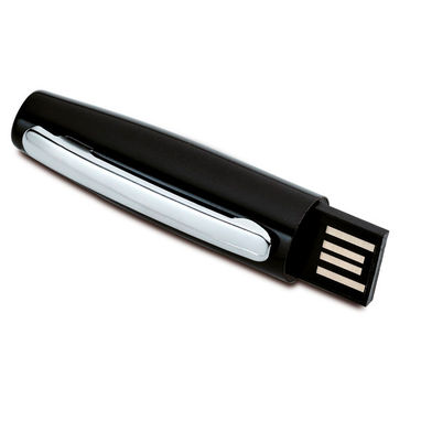Флешка-ручка 16GB, колір чорний - 97500.03-16GB- Фото №1