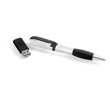 Ручка - міні флешка USB 1GB, колір чорний - 97515.03-1GB- Фото №1