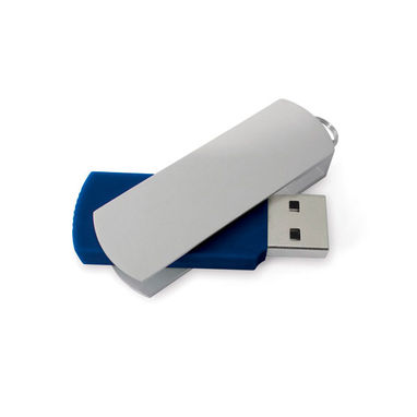 Флешка-твистер 16GB, цвет синий - 97688.04-16GB- Фото №1