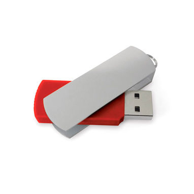 Флешка-твистер 16GB, цвет красный - 97688.05-16GB- Фото №1