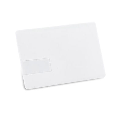 Флешка у формі кредитної картки 1GB, колір білий - 97692.06-1GB- Фото №1