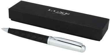 Ручка кулькова Fidelio, колір суцільний чорний, сріблястий - 10721600- Фото №5