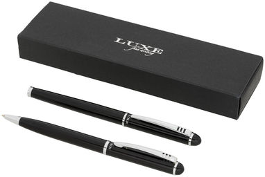 Набір ручок подарунковий Andante, колір суцільний чорний - 10728300- Фото №6
