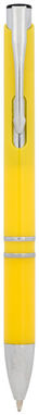 Ручка кулькова АБС Mari, колір жовтий - 10729909- Фото №4