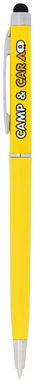 Ручка-стилус шариковая Valeria ABS, цвет желтый - 10730006- Фото №4