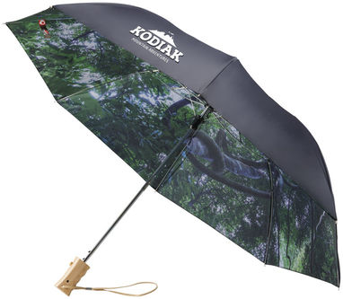 Зонт автоматический Forest  21'', цвет сплошной черный - 10913300- Фото №8