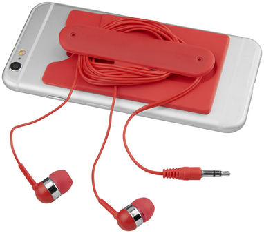 Навушники Silic Phone Wallet-RD, колір червоний - 13499204- Фото №8