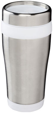 Термочашку Elwood c ізоляцією, колір сріблястий, білий - 10031005- Фото №1