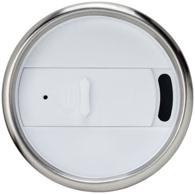 Термочашку Elwood c ізоляцією, колір сріблястий, білий - 10031005- Фото №4