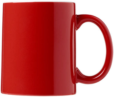 Кружка керамическая Java, цвет красный, белый - 10036504- Фото №4