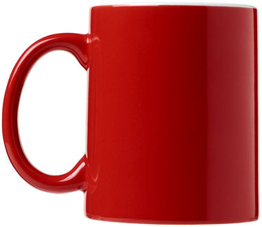 Кружка керамическая Java, цвет красный, белый - 10036504- Фото №5