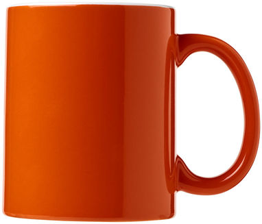 Кружка керамічна Java, колір помаранчевий, білий - 10036506- Фото №4